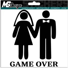 naklejka-na-samochod-auto-game-over-smieszne-malzenstwo-15x125