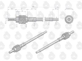 kolo-zebate-napedu-licznika-motogodzin-c-330-oryginal-ursus