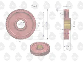 kolo-zebate-posrednie-rozrzadu-c-330-oryginal-ursus-50002060