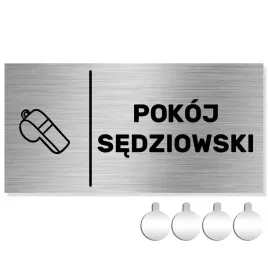 nierdzewna-tabliczka-na-drzwi-sciane-pokoj-sedziowski-10x20-aluminium