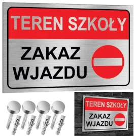 nierdzewna-tabliczka-teren-szkoly-zakaz-wjazdu-30x20-aluminium