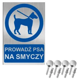 nierdzewna-tabliczka-prowadz-psa-na-smyczy-30x20-aluminium