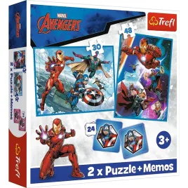 puzzle-2w1-ukladanka-memos-avengers-iron-man-thor-kapitan-ameryka-3-trefl