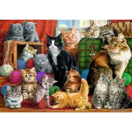 puzzle-1000-ukladanka-art-obraz-zwierzeta-kot-kotki-kocieta-kolaz-12-trefl