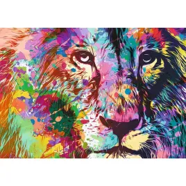 puzzle-1000-ukladanka-zwierzeta-kot-kolorowy-lew-kolory-12-trefl
