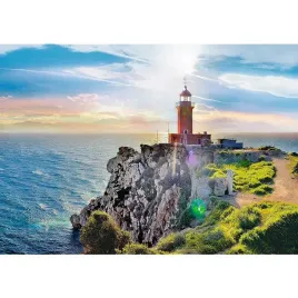 puzzle-1000-ukladanka-widok-morze-latarnia-morska-klif-grecja-12-trefl