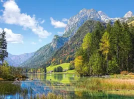 puzzle-2000-ukladanka-widok-krajobraz-gory-alpy-las-domy-rzeka-9-castor