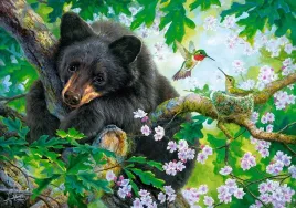 puzzle-500-ukladanka-obraz-zwierzeta-niedzwiedz-mis-ptaki-drzewo-9-castor