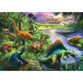 puzzle-200-ukladanka-dla-dzieci-dinozaury-zwierzeta-dzungla-gory-7-trefl