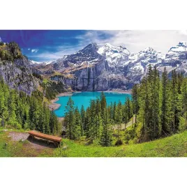puzzle-1500-ukladanka-krajobraz-gory-jezioro-oeschinen-alpy-las-12-trefl