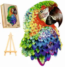 puzzle-drewniane-duze-300-elementow-papuga-w-drewnianym-pudelku