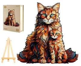 puzzle-drewniane-duze-220-elementow-rodzina-maine-coon-w-drewnianym-pudelku