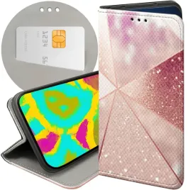 etui-z-klapka-do-google-pixel-8a-wzory-rozowe-zloto-roz-futeral-pokrowiec