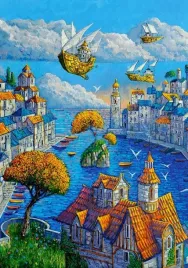 puzzle-500-ukladanka-obraz-pejzaz-art-widok-miasto-port-statki-9-castor