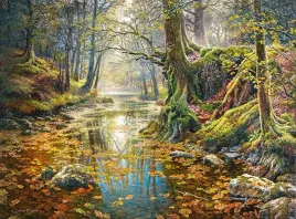 puzzle-2000-ukladanka-krajobraz-widok-obraz-rzeka-las-jesien-9-castor