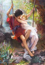 puzzle-1000-ukladanka-art-obraz-zakochani-para-milosc-ogrod-las-9-castor