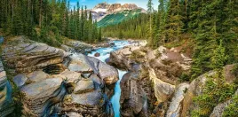 puzzle-4000-ukladanka-krajobraz-widok-gory-las-strumien-rzeka-9-castor