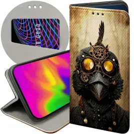 etui-z-klapka-do-google-pixel-8a-wzory-steampunk-maszyny-laboratoria-case
