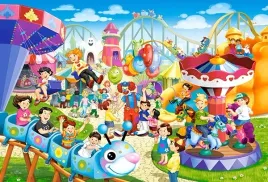 puzzle-40-maxi-ukladanka-lunapark-wesole-miasteczko-plac-zabaw-4-castor