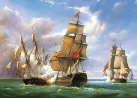 puzzle-3000-ukladanka-obraz-statek-zaglowiec-bitwa-morska-9-castor