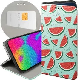 etui-z-klapka-do-google-pixel-8a-wzory-owoce-arbuz-ananas-cytryny-futeral