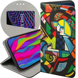 etui-z-klapka-do-honor-magic-5-pro-wzory-kubizm-abstrakcjonizm-geometria