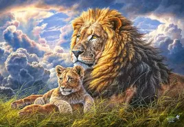 puzzle-1000-ukladanka-zwierzeta-koty-lew-lwy-lwiatko-9-castor