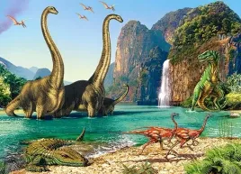 puzzle-60-ukladanka-swiat-dinozaurow-diplodok-tyranozaur-raptor-5-castor
