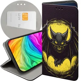 etui-z-klapka-do-google-pixel-8a-wzory-nietoperz-bat-futeral-pokrowiec