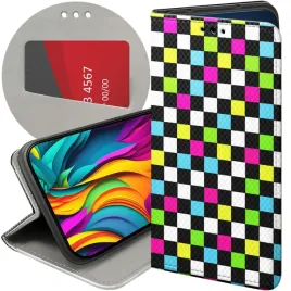 etui-z-klapka-do-honor-magic-5-pro-wzory-kratka-kratki-krata-futeral-case