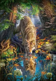 puzzle-1500-ukladanka-obraz-wilk-zwierzeta-las-9-castor