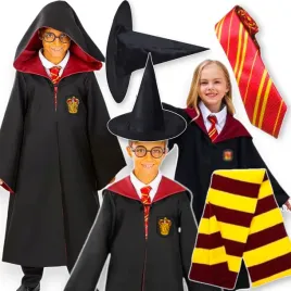 stroj-harry-potter-dla-dzieci-gryffindor-peleryna-czarodzieja-krawat-szalik