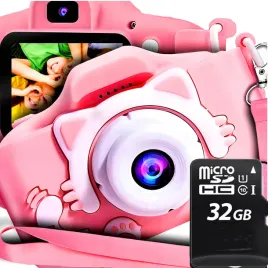 aparat-cyfrowy-fotograficzny-dla-dzieci-kotek-rozowy-karta-pamieci-32-gb