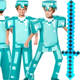 minecraft-stroj-dla-chlopca-diamentowy-steve-kostium-na-bal-rozmiar-m-12