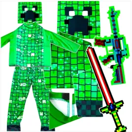 minecraft-stroj-dla-chlopca-creeper-kostium-na-bal-rozmiar-xl-140-150-cm