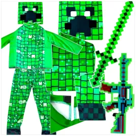 minecraft-stroj-dla-chlopca-creeper-kostium-na-bal-rozmiar-xl-140-150-cm