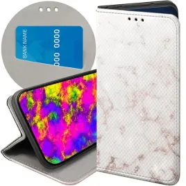 etui-z-klapka-do-honor-magic-5-pro-wzory-biale-kamien-ksztalty-futeral