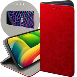etui-z-klapka-do-xiaomi-14-pro-wzory-czerwone-serca-roze-futeral-pokrowiec