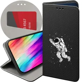 etui-z-klapka-do-honor-magic-5-pro-wzory-astronauta-kosmonauta-rakieta-case