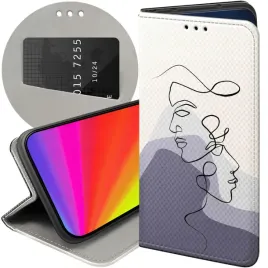 etui-z-klapka-do-xiaomi-14-pro-wzory-continuous-line-art-kreska-linie-case