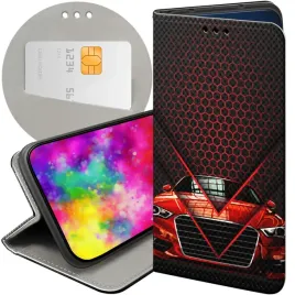 etui-z-klapka-do-xiaomi-14-pro-wzory-auto-motor-pojazdy-samochody-futeral