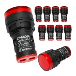 10x-czerwona-kontrolka-led-ad16-22ds-22mm-lampka-sygnalizacyjna-kontrolna