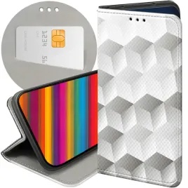 etui-z-klapka-do-google-pixel-8a-wzory-3d-geometryczne-iluzja-futeral
