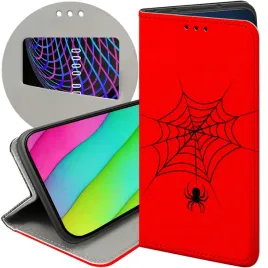 etui-z-klapka-do-google-pixel-8a-wzory-pajak-spider-pajeczyna-futeral-case