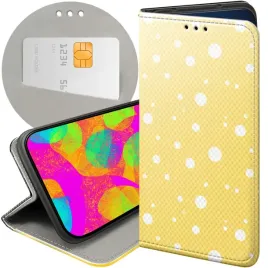 etui-z-klapka-do-xiaomi-14-pro-wzory-kropki-grochy-bokeh-dots-futeral-case