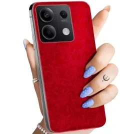 etui-do-xiaomi-redmi-note-13-5g-wzory-czerwone-serca-roze-obudowa-pokrowiec
