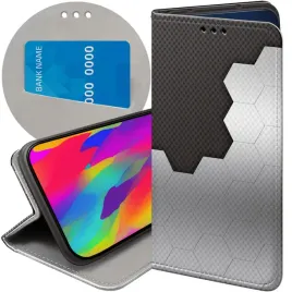 etui-z-klapka-do-google-pixel-8a-wzory-szare-metallic-grey-futeral-case