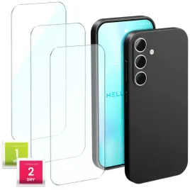 etui-do-samsung-galaxy-a55-5g-czarne-matowe-silikonowe-szklo-3-sztuki
