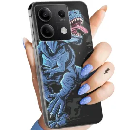 etui-do-xiaomi-redmi-note-13-5g-wzory-dinozaury-reptilia-prehistoryczne