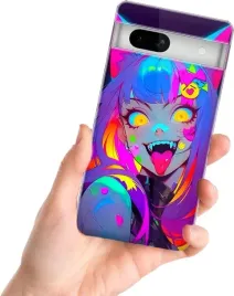 etui-na-telefon-google-pixel-7a-kolorowe-wzory-anime-girl